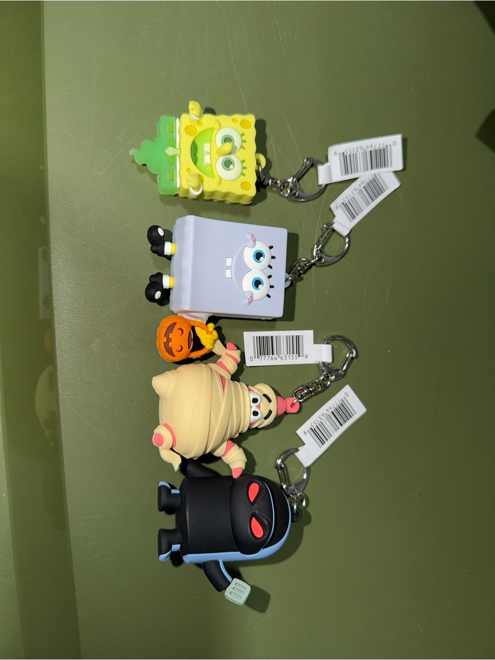 SpongeBob Figural Bag Clip Spirit Halloween Lot of 4